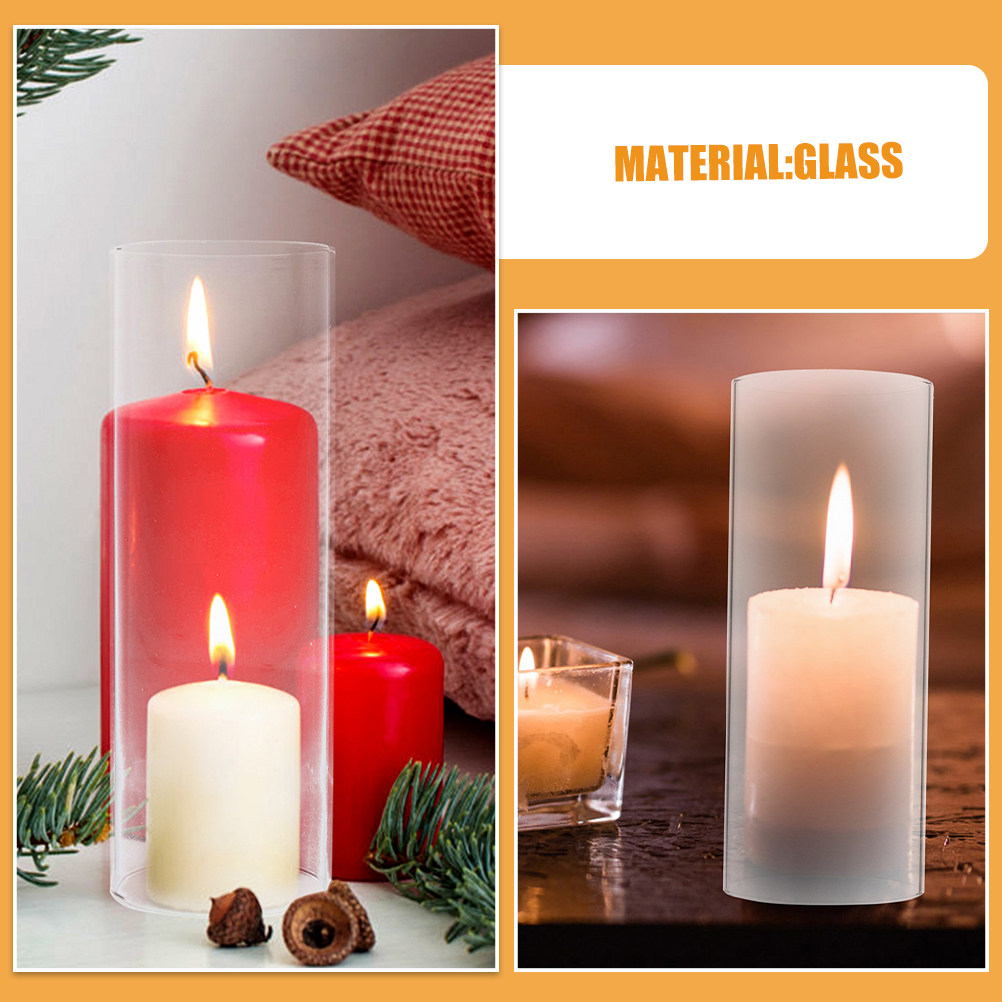غطاء زجاجي شفاف لحماية شموع ال - مراجعة Candle Holder Decor وسعره