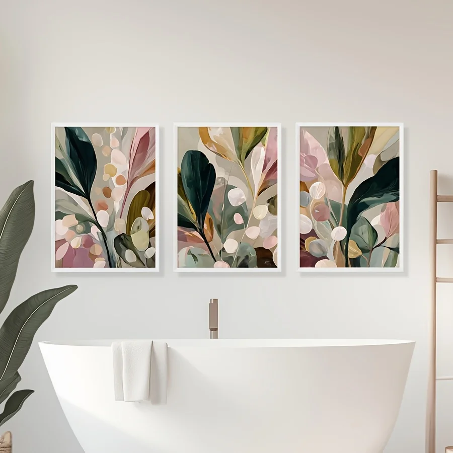 مجموعة كبيرة من 3 قطع، طباعة ع - مراجعة Abstract Canvas Set وسعره