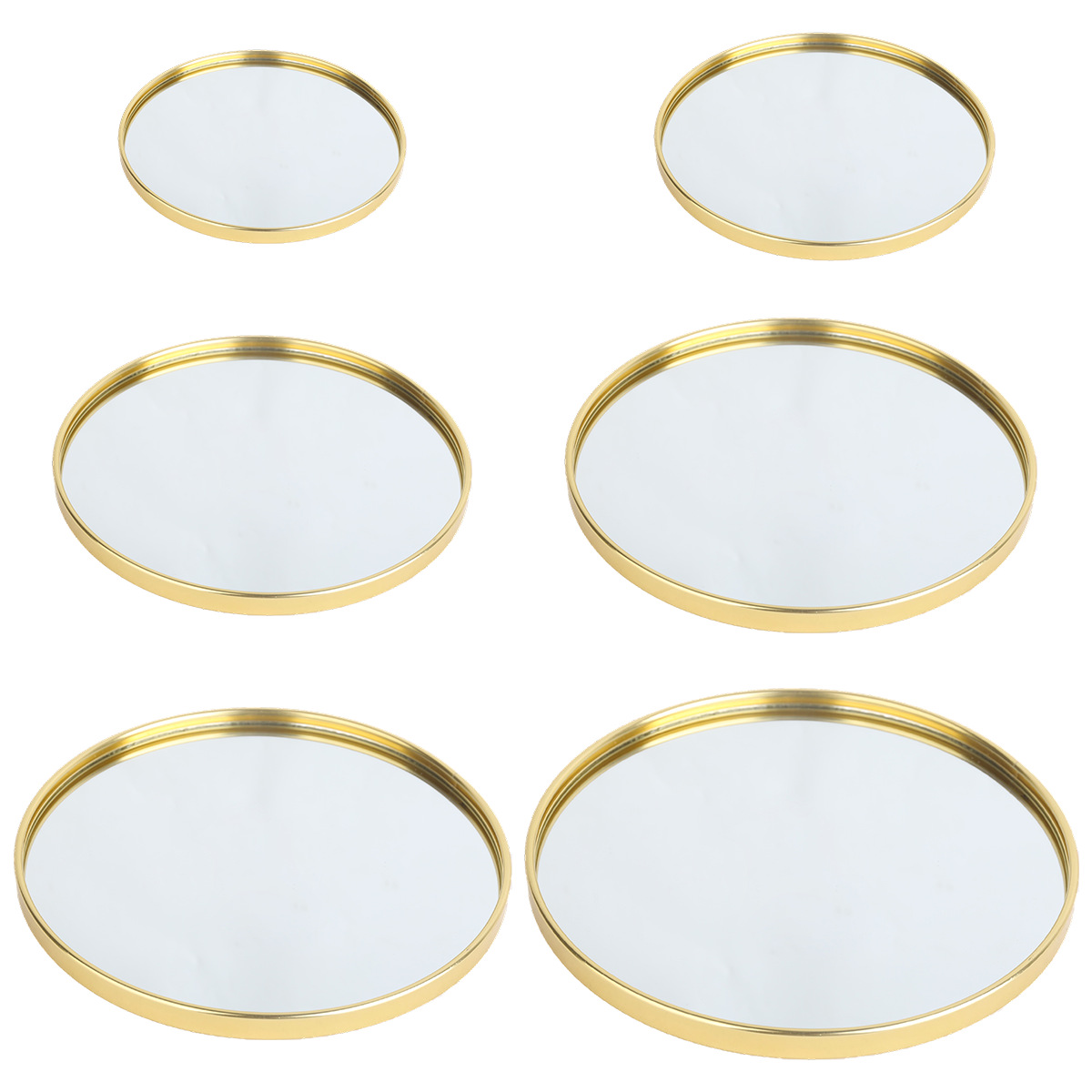 صينية مرآة دائرية ذهبية اللون، - مراجعة Decorative Mirror وسعره