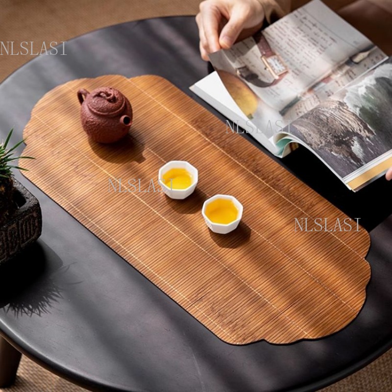 حصيرة شاي من الخيزران الطبيعي  - مراجعة Table Runner وسعره