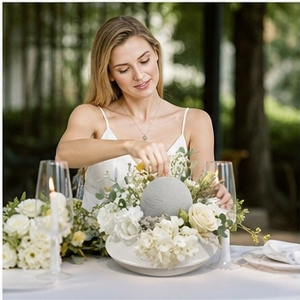 قطعتان من كرات الفوم الزهري ال - مراجعة Vase Decor وسعره