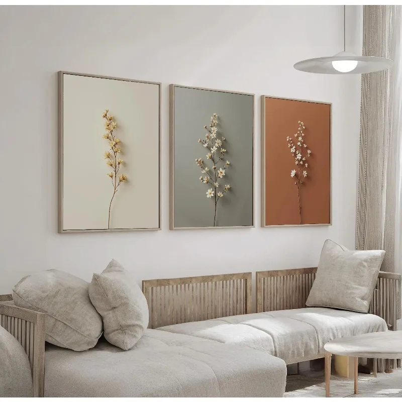مجموعة من 3 لوحات قماشية بدون  - مراجعة Abstract Canvas Set وسعره