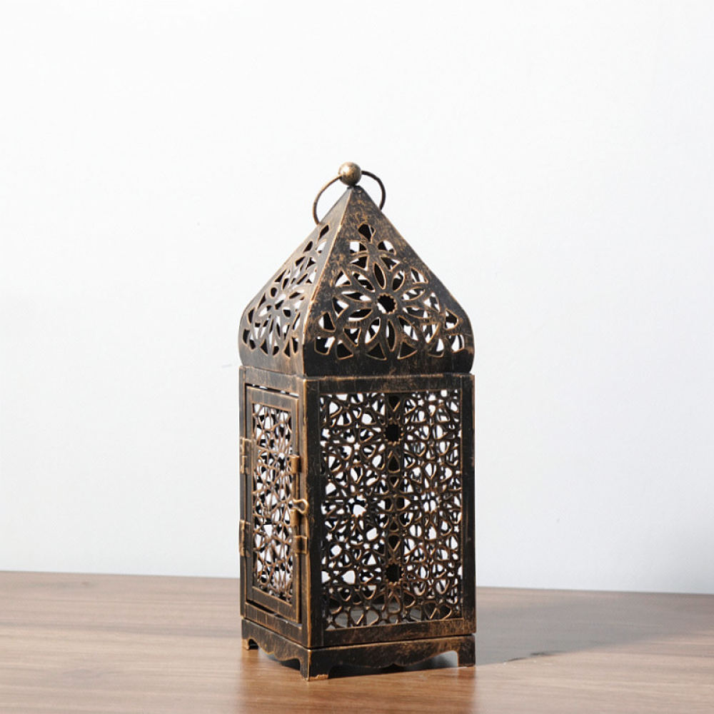 فانوس شموع مغربي ريفي من الحدي - مراجعة Candle Holder Decor وسعره