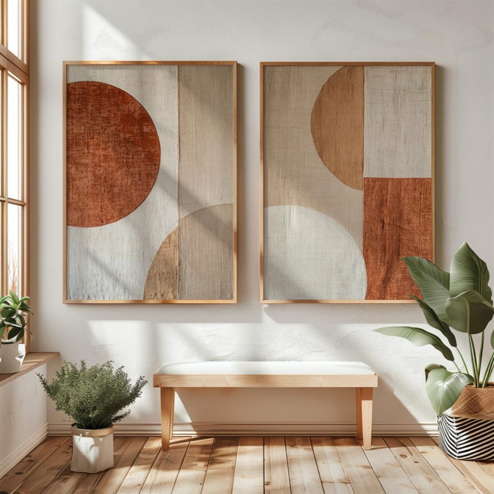 قطعتان من اللوحات القماشية بدو - مراجعة Abstract Canvas Set وسعره