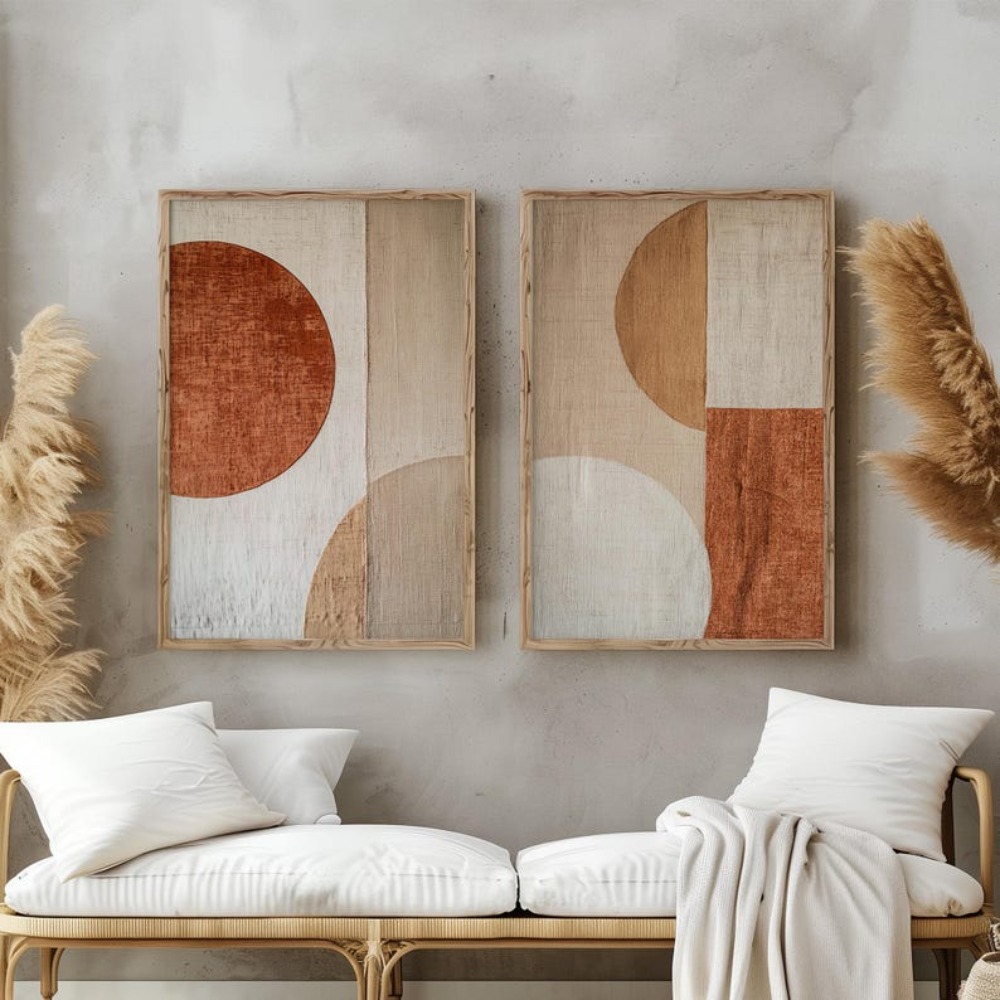 قطعتان من اللوحات القماشية بدو - مراجعة Abstract Canvas Set وسعره