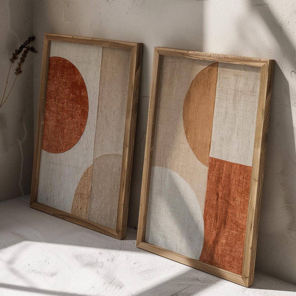 قطعتان من اللوحات القماشية بدو - مراجعة Abstract Canvas Set وسعره