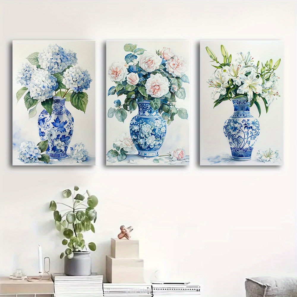 (بدون إطار) مجموعة من 3 لوحات  - مراجعة Abstract Canvas Set وسعره