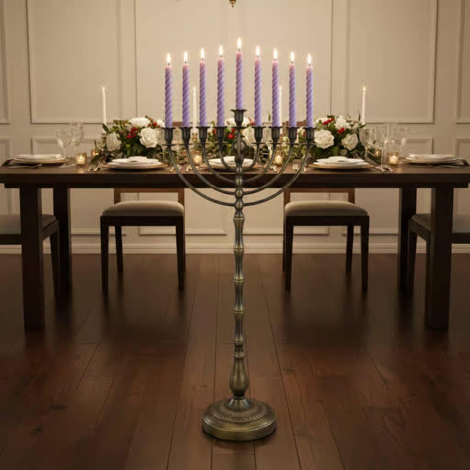 حامل شموع أرضي برونزي طويل بـ  - مراجعة Candle Holder Decor وسعره