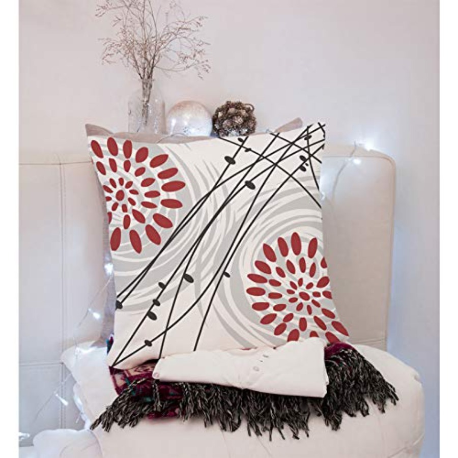 أغطية وسائد زخرفية بتصميم زهور - مراجعة Throw Pillow وسعره
